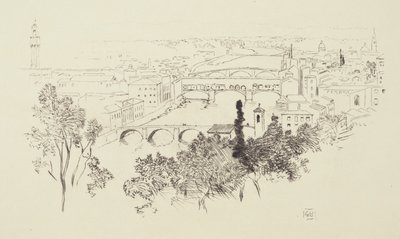 Skisse av Firenze av George Elbert Burr