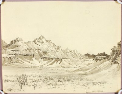 Uten tittel, overføringstegning til Arizona Night av George Elbert Burr