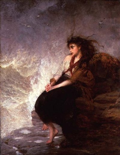 Alene - "Å for berøring av en forsvunnet hånd" av George Elgar Hicks