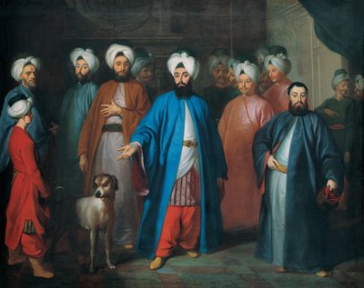 Mehmed Said Efendi og hans følge av George Engelhardt Schröder