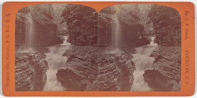 Watkins Glen Scenery, Rainbow Falls og Triple Cascades av George F. Gates
