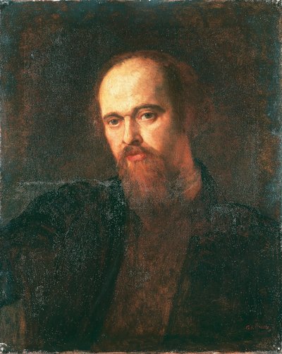 Portrett av maleren Dante Gabriel Rossetti av George Frederic Watts