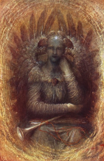 The Dweller in the Innermost (farge litho) av George Frederick (after) Watts