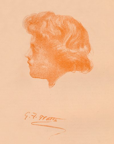 Hodeskisse, c1895, 1896 av George Frederick Watts