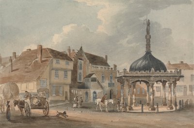 Corn Hill og Moot Hall, Ipswich av George Frost