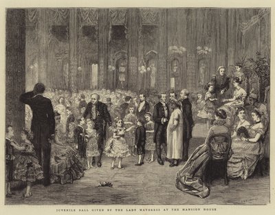 Juvenile Ball gitt av Lady Mayoress på Mansion House av George Goodwin Kilburne