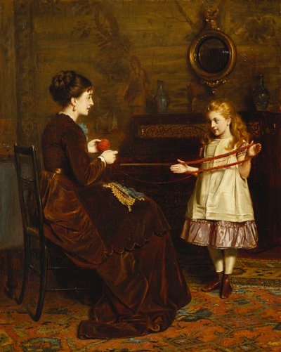 Mors lille hjelper, 1874 av George Goodwin Kilburne