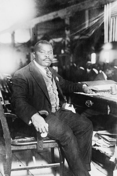 Marcus Garvey (1887-1940), Panafrikanist und jamaikanischer Nationalheld von George Grantham - Bain News Service Bain