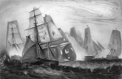 Kaptein Charles Napiers uforferdede oppførsel, 15. april 1809 c1857. av George Greatbatch