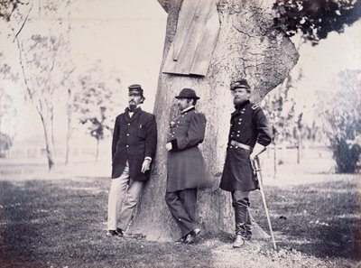 Generalene Hancock (1824-86) Smith og Newton, 1862 av George H. Houghton