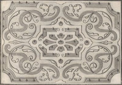 Gartten blomsterbed, 1697-1705. av George Hätzl