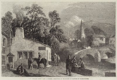 The Village Smithy, utstilling av Society of Painters in Water-Colours av George Haydock Dodgson