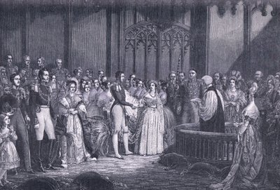 Ekteskap med dronning Victoria AD 1840 av George Hayter