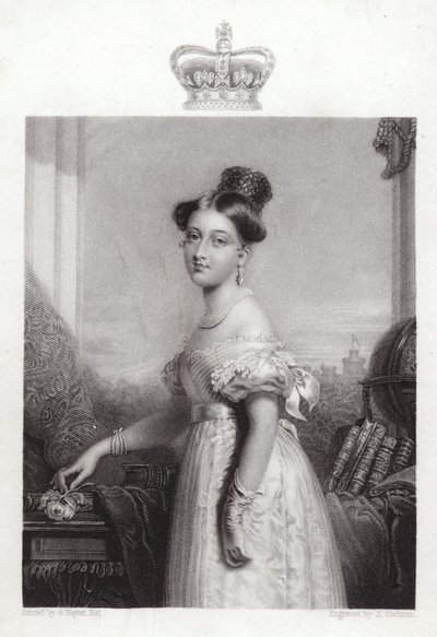 Dronning Victoria i en alder av 18 av George Hayter