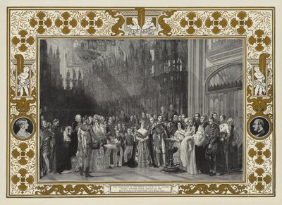 Dåpen til prinsen av Wales i St George's Chapel, Windsor Castle, 25. januar 1842 av George Hayter