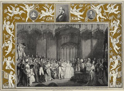Ekteskapet til dronning Victoria og prins Albert av Saxe-Coburg og Gotha ved St James's Palace, 10. februar 1840 av George Hayter