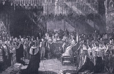 Kroningen av dronning Victoria AD 1838 av George Hayter