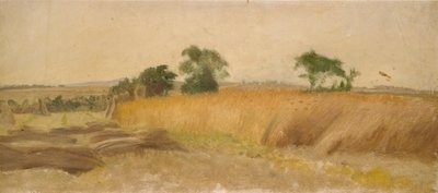 Studie av en kornåker, midten av 1800-tallet av George Heming Mason