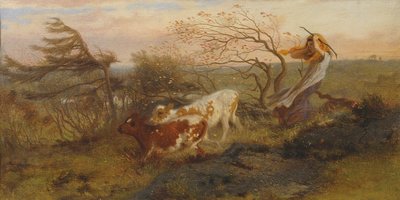 The Wind on the Wold, 1862 av George Hemming Mason