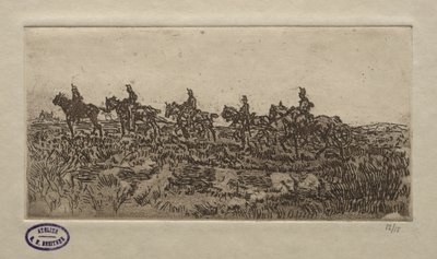 Kavaleriscene. av George Hendrik Breitner