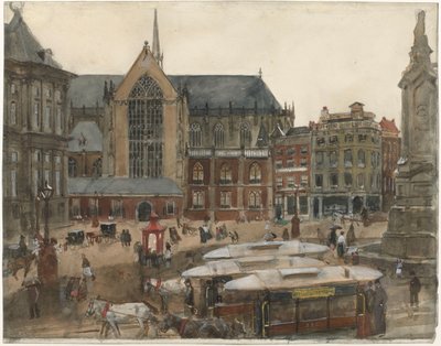 Dam-plassen i Amsterdam av George Hendrik Breitner