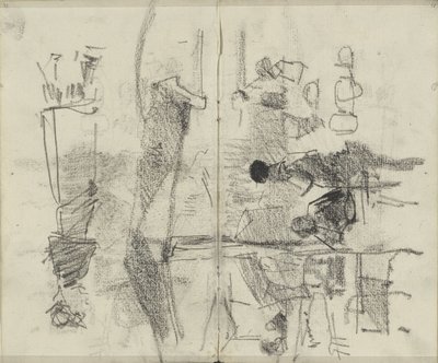 Tall, muligens i et marked eller etablissement av George Hendrik Breitner