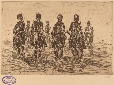 Galopperende husarer forfra av George Hendrik Breitner