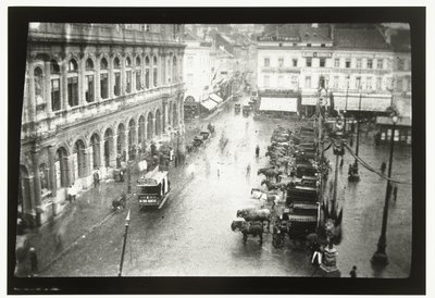 Utsikt over Brussel-Nord stasjon og Place Rogier i Brussel av George Hendrik Breitner