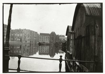 Utsikt fra broen til Prinseneiland i Amsterdam av George Hendrik Breitner
