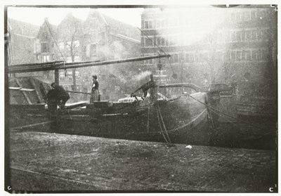 Offentlige varehus på Brouwersgracht i Amsterdam av George Hendrik Breitner