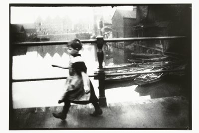 Jente på broen på Prinseneiland i Amsterdam av George Hendrik Breitner