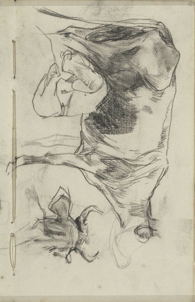 Melkende bonde og et kuhode av George Hendrik Breitner