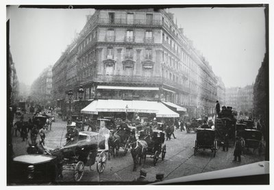 Gatevisning av et travelt veikryss i Paris av George Hendrik Breitner