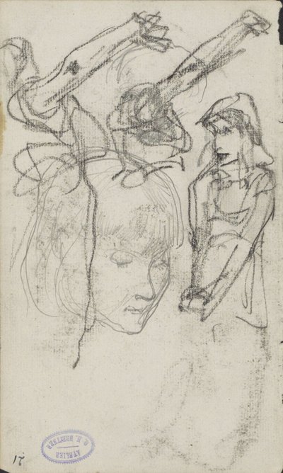 Studieark med kvinner av George Hendrik Breitner