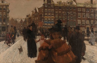 Singel-broen ved Paleisstraat i Amsterdam Broen over Singel ved Paleisstraat, Amsterdam av George Hendrik Breitner