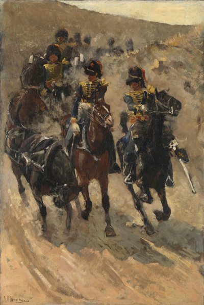 De gule rytterne Hesteartilleri av George Hendrik Breitner