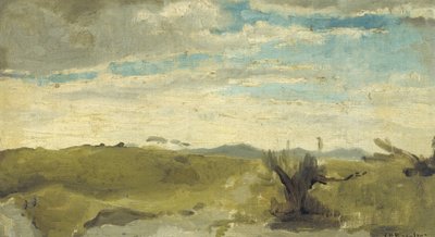 Utsikt i sanddynene nær Dekkersduin, Haag av George Hendrik Breitner