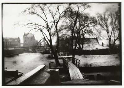 Vinterutsikt over Amstel i Amsterdam av George Hendrik Breitner