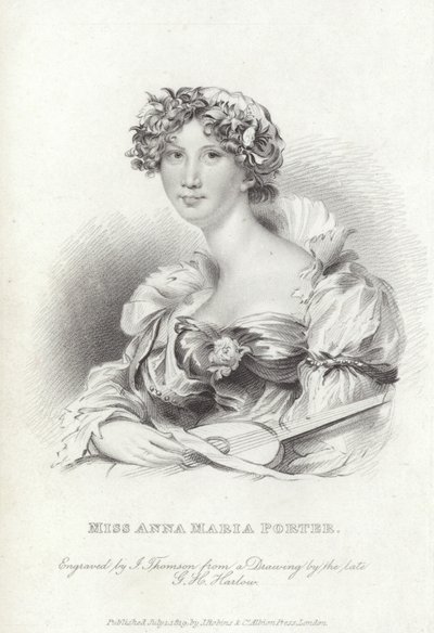 Anna Maria Porter , engelsk poet og romanforfatter av George Henry (after) Harlow
