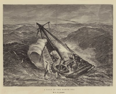 En kuling i Nordsjøen av George Henry Andrews