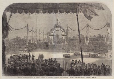 Mottakelse av Hans Kongelige Høyhet Prinsen av Wales av innbyggerne i Toronto, Canada West av George Henry Andrews