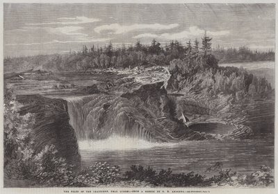The Falls of the Chaudiere, nær Quebec av George Henry Andrews
