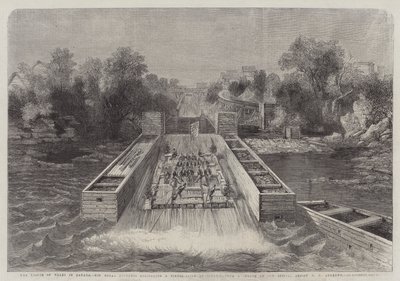 Prinsen av Wales i Canada, Hans Kongelige Høyhet stiger ned på en timer-slide i Ottawa av George Henry Andrews