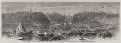 Prinsen av Wales i Canada, Lumberers Regatta, Ottawa av George Henry Andrews