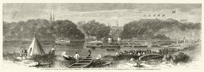 Prinsen av Wales i Canada, Lumberers Regatta, Ottawa av George Henry Andrews