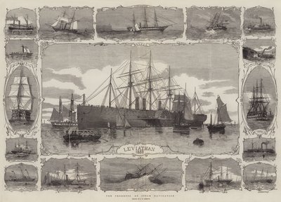 Fremgangen til Steam-navigasjon av George Henry Andrews