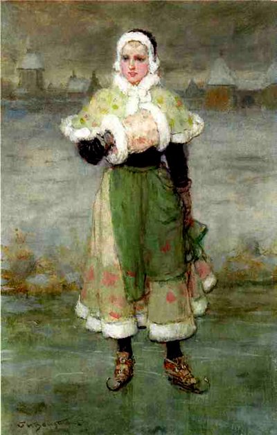 En nederlandsk skater av George Henry Boughton