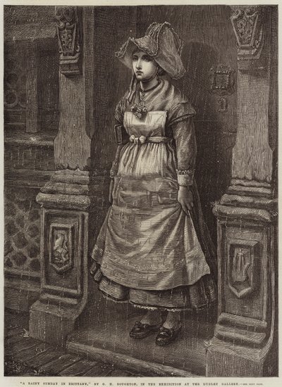 En regnfull søndag i Bretagne av George Henry Boughton