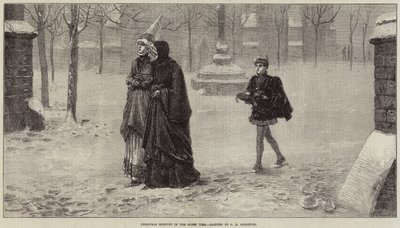Julemorgen i gammel tid av George Henry Boughton