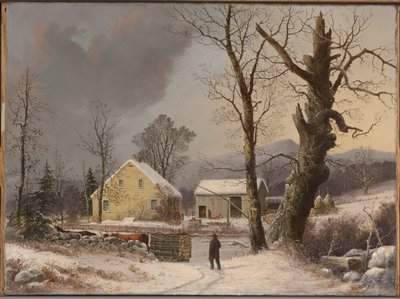 Vinterlandskap av George Henry Durrie